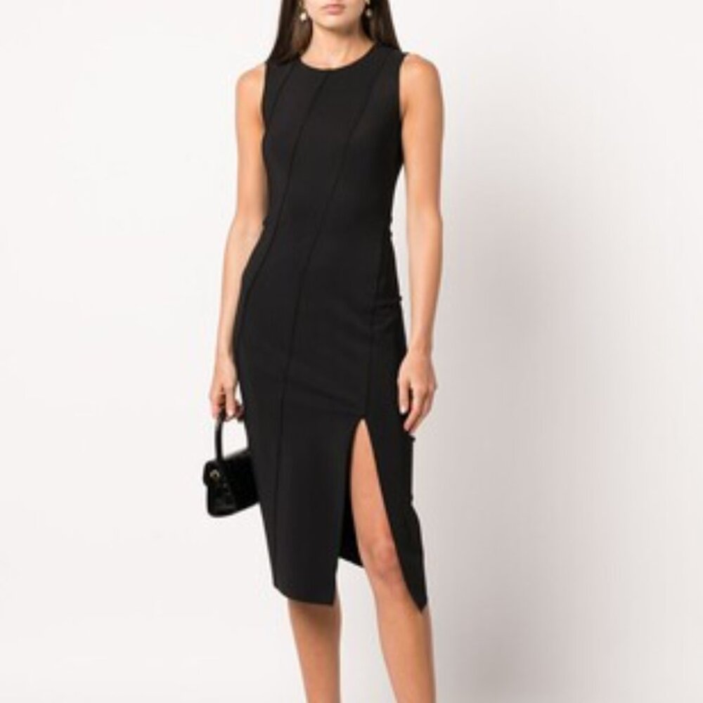 Theory Bias Seam Midi Dress